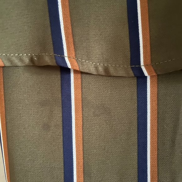 Striped Olive Dress - Picture 6 of 7